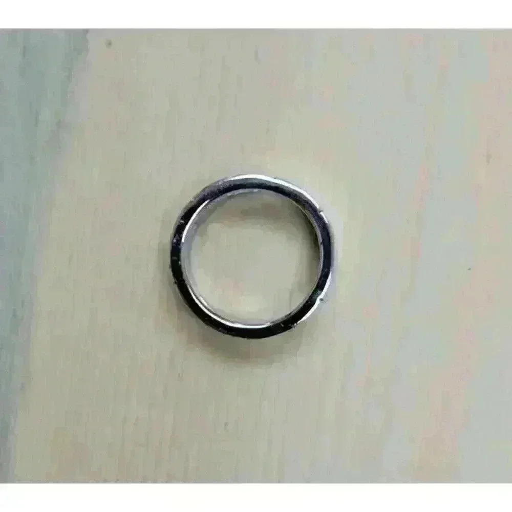 Gucci 18kt White Gold Logo "G" Ring with Diamonds Size 5.25 - Picture 8 of 11